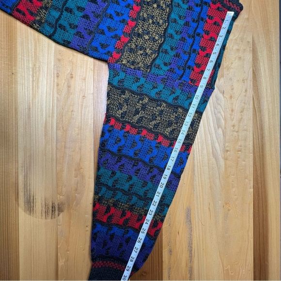 Multicolor Patterned Men's Sweater - Picture 10 of 12